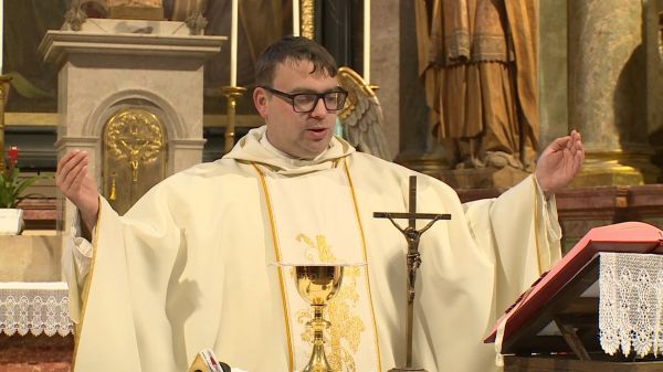 Szentmise a csornai premontrei templomban (2026-04-29)