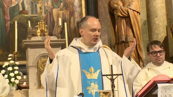 Szentmise a csornai premontrei templomban (2025-11-21)