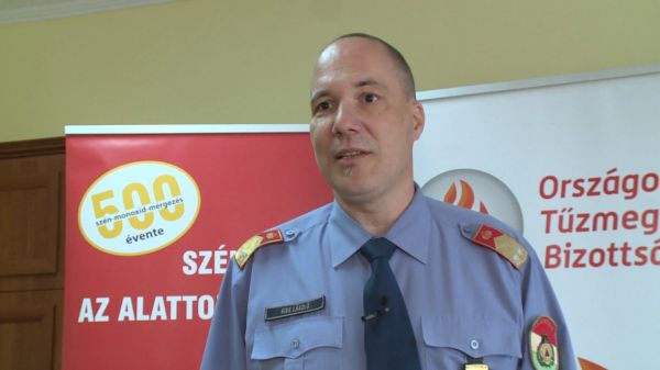 Tűzmegelőzés-Kiss László katasztrófavédelmi kirendeltség-vezető tájékoztatója