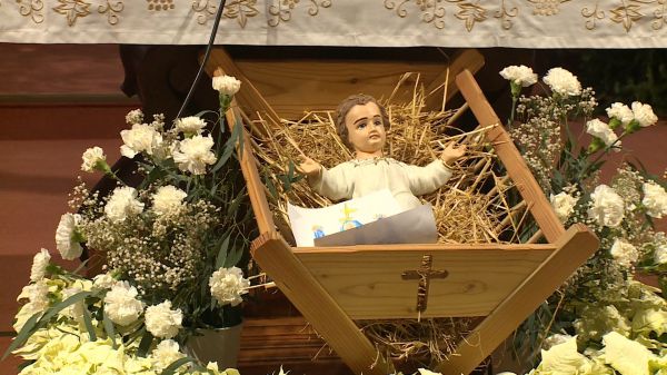 Szentmise a csornai premontrei templomban